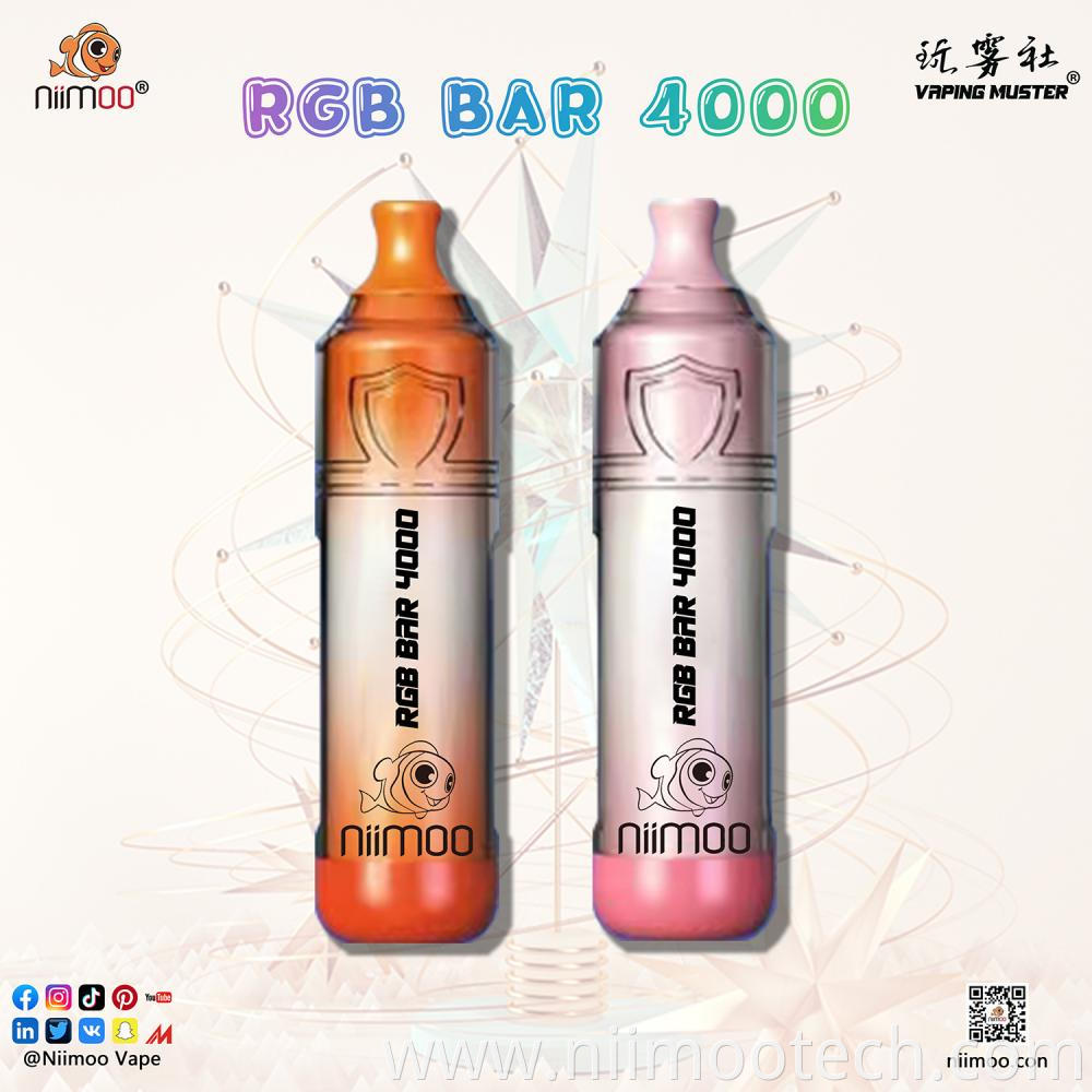 RGB Bar Vape 4000 Puff